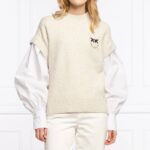 Pinko 1N1379Y7MD_PANNA,BIANCO_01_0de40add-151d-41d2-bb84-18a5be4a3550 PINKO moteriškas megztinis „Cream/White“