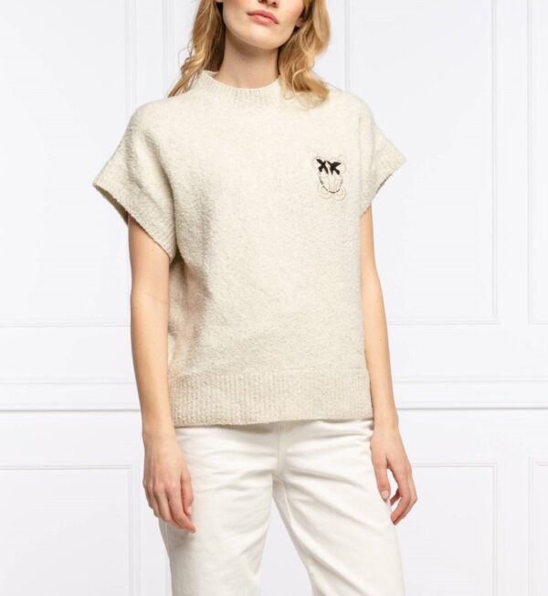 PINKO moteriškas megztinis „Cream/White“